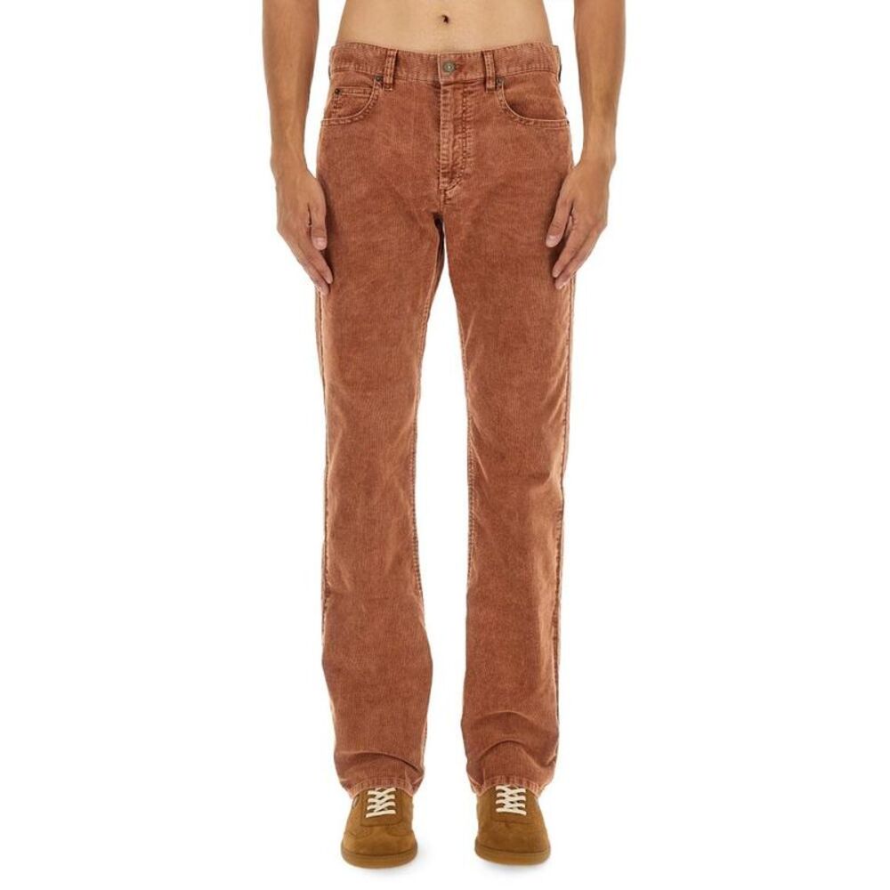 ISABEL MARANT Men's Corduroy Straight-Leg Pants Men BROWN